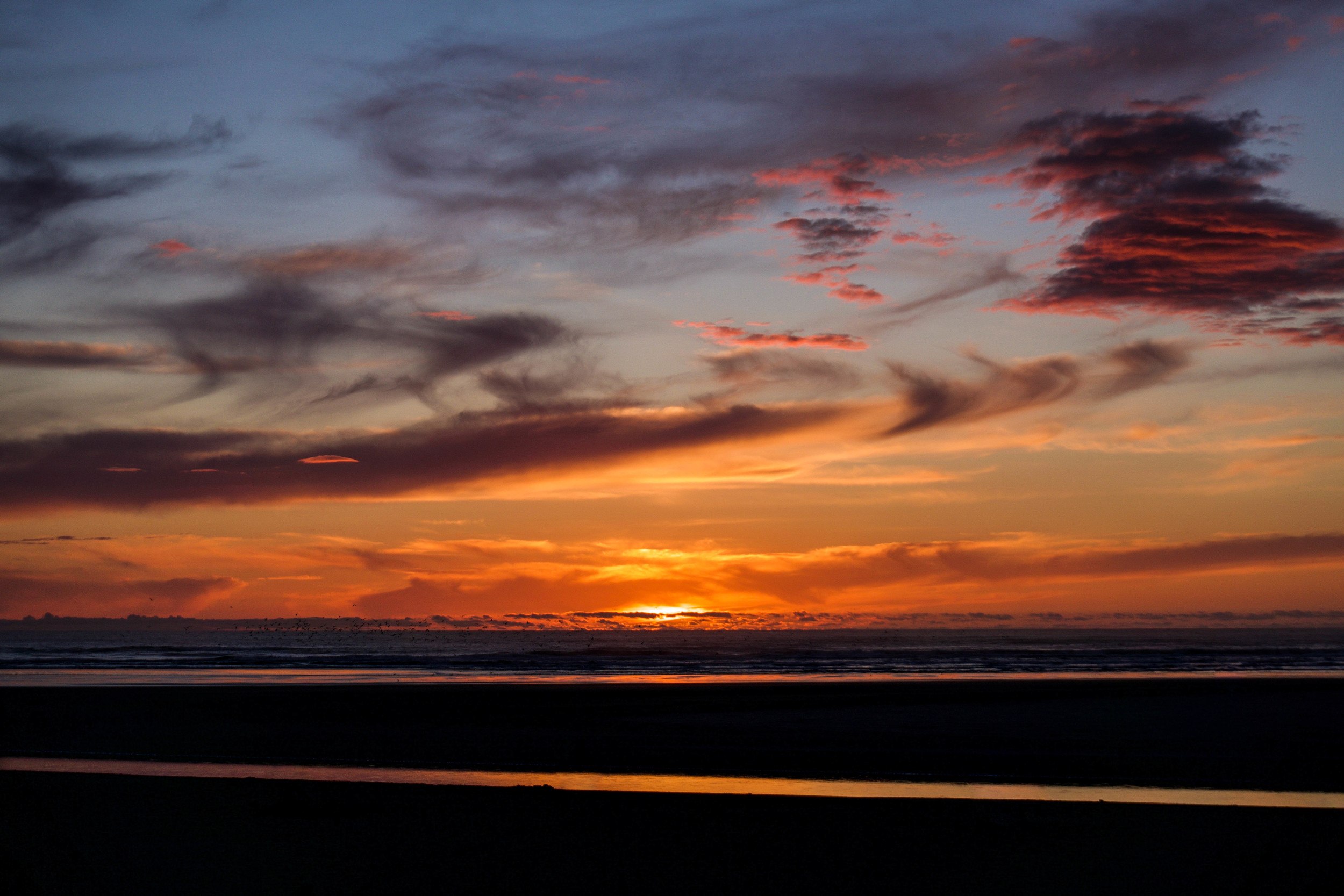 Sunset over Cannon Beach, Oregon