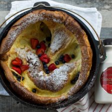 Cast Iron Dutch Oven Pancake in skillet or Dutch Oven